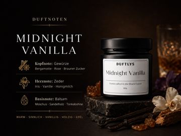 Midnight Vanilla - Duftkerze - Sandelholz - Tonkabohne